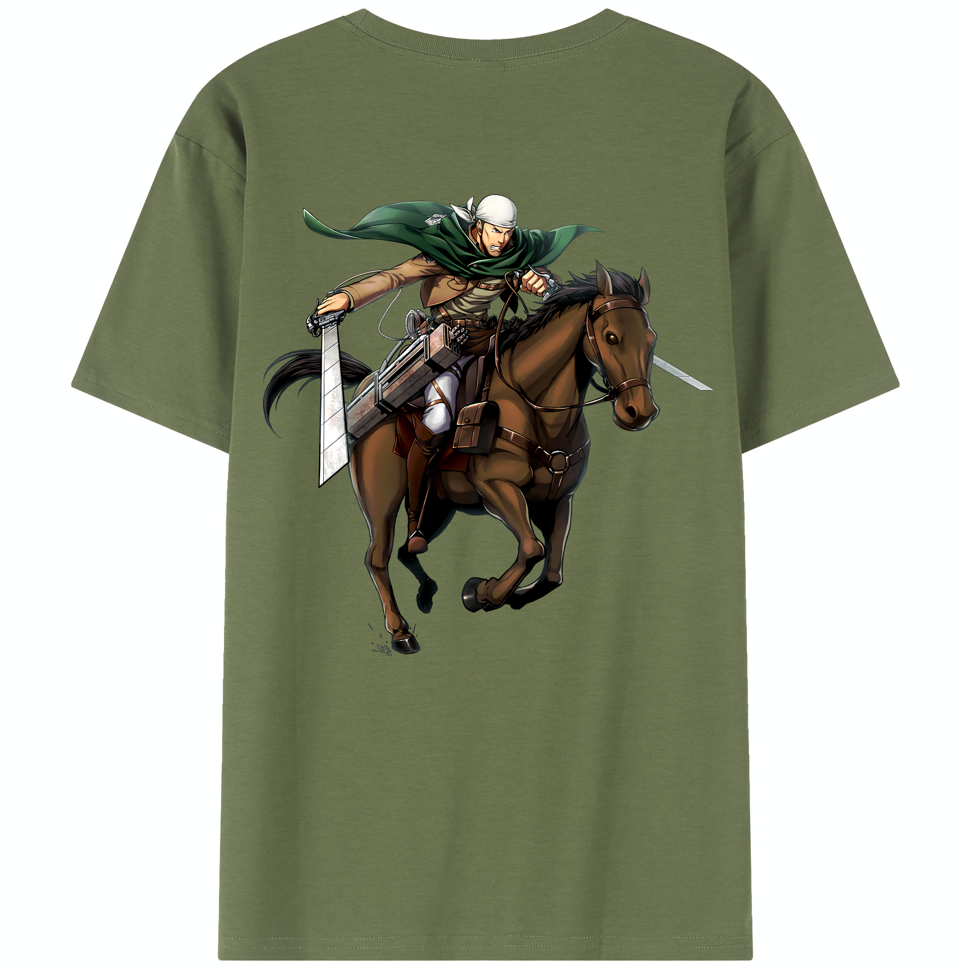 （画像用） 進撃の巨人 Attack on Titan 綿100％半袖Tシャツ（背面プリント）